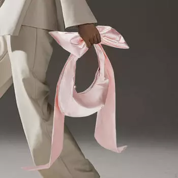 Женская сумочка с бабочкой и стразами для отдыха на природе, на работе и в отпуске розовый