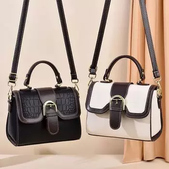 Женская сумочка Splicing Женская дизайнерская сумка Messenger Office Work Сумки Кожаная женская сумка Роскошная сумка Модная элегантная сумка через плечо