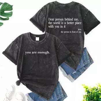 Женская свободная футболка из матового хлопка с коротким рукавом и дышащим принтом M серый