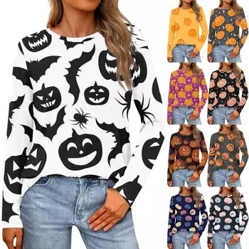 Женская свободная повседневная повседневная футболка с длинным рукавом и круглым вырезом, сплошной цвет, топ XXXXXL розовый