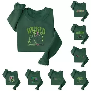 Женская свободная повседневная толстовка с круглым вырезом и длинными рукавами с принтом, модная толстовка XL чёрный