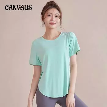 Женская свободная простая одежда для йоги больших размеров, футболка с короткими рукавами, закругленный подол, закрывающий мясо, топ для фитнеса M чёрный