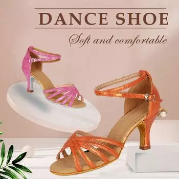Женская танцевальная обувь для латины/танго/сальсы/румбы/морденской танцевальной обуви 34 чёрный