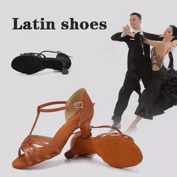 Модная танцевальная обувь для женщин Модная обувь Обувь для латинских танцев Каблук 5 см 36 розовый