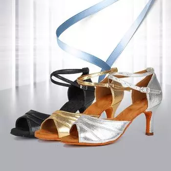 Женская танцевальная обувь, профессиональная танцевальная обувь, замшевая подошва, мягкая подошва для танцев 34 чёрный