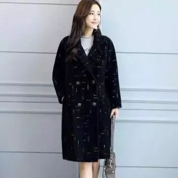 Женская теплая куртка, длинная утолщенная деловая куртка, теплая офисная куртка 3XL