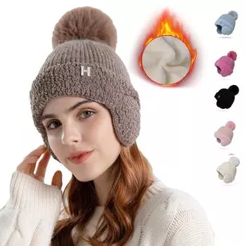 Женская теплая пушистая плюшевая шляпа-ведро женская зимняя однотонная рыбацкая шапка из искусственного меха женская чёрный