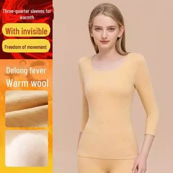 Женская термофутболка из бархата со средним рукавом - осень, топ с коротким рукавом, плотный низ. S розовый