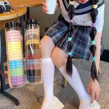 Женская ткань бесшовная эластичная головная повязка женские резинки для волос базовая повязка для волос корейский стиль резинка D