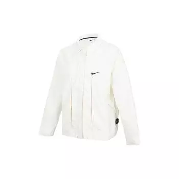 Женская тканая куртка с логотипом Nike с длинным рукавом Phantom White DM6204-030 XXL