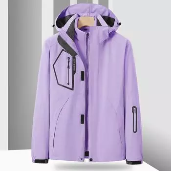 Женская толстая флисовая куртка для походов, водонепроницаемая зимняя ветровка, теплая куртка для кемпинга, женская ветрозащитная куртка XXXL белый