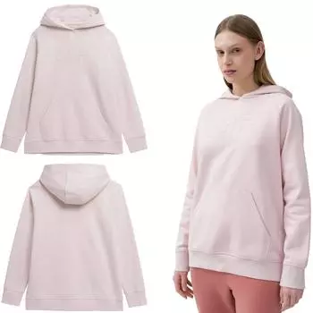 Женская толстовка 4F 4FSS23TSWSF535 Кремовый размер Xxl XXL серый