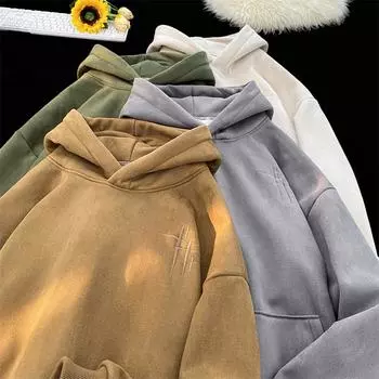 Женская толстовка Blockbuster, весна-осень, винтажная куртка с капюшоном, топ с модным фирменным принтом M чёрный