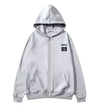 Женская толстовка на молнии Tokio Hotel Rock Band Rapper Kaulitz 89 с принтом Осенняя женская толстовка на молнии Повседневный пуловер большого размера Толстовка Одежда унисекс S
