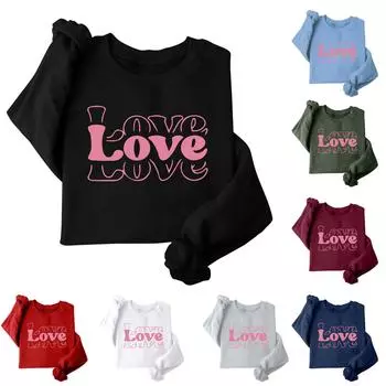 Женская толстовка, повседневная, с длинным рукавом, топ Atmosphere, свободная, популярная, с круглым вырезом, пуловер, толстовка, топ M белый