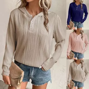 Женская толстовка, повседневный свободный пуловер с длинными рукавами, толстовки с капюшоном XL хаки