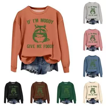 Женская толстовка с цветными блоками, повседневная удобная свободная легкая женская толстовка с длинным рукавом и круглым вырезом L