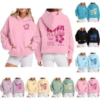 Женская толстовка с цветными блоками, повседневная удобная свободная легкая женская толстовка с длинным рукавом и круглым вырезом XXL