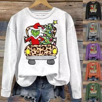 Женская толстовка с цветными блоками, повседневная удобная свободная легкая женская толстовка с длинным рукавом и круглым вырезом XL чёрный