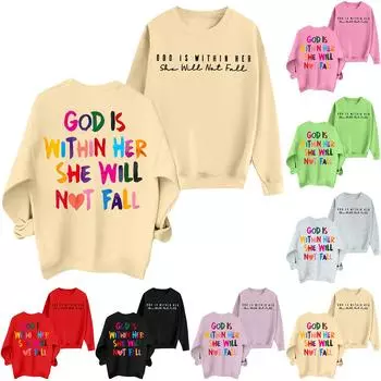 Женская толстовка с цветными блоками, повседневная удобная свободная легкая женская толстовка с длинным рукавом и круглым вырезом XXXL