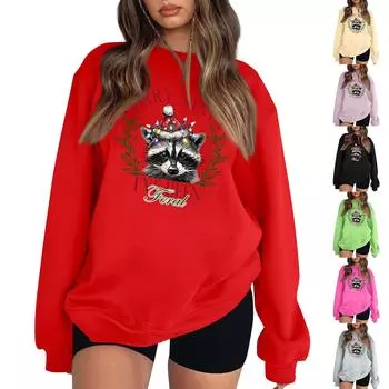 Женская толстовка с цветными блоками, повседневная удобная свободная легкая женская толстовка с длинным рукавом и круглым вырезом S жёлтый