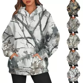 Женская толстовка с длинным рукавом и круглым вырезом Повседневная удобная свободная легкая женская толстовка L бежевый