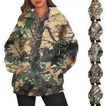 Женская толстовка с длинным рукавом и круглым вырезом Повседневная удобная свободная легкая женская толстовка XXXL бежевый