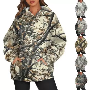 Женская толстовка с длинным рукавом и круглым вырезом Повседневная удобная свободная легкая женская толстовка L белый