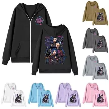 Женская толстовка с длинным рукавом на молнии, повседневная, удобная, свободная, легкая, женская толстовка L чёрный