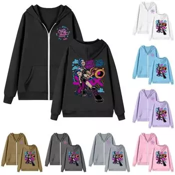 Женская толстовка с длинным рукавом на молнии, повседневная, удобная, свободная, легкая, женская толстовка L чёрный