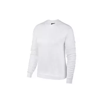 Женская толстовка с длинным рукавом Nike Pure Color с круглым вырезом, белая BV7488-100 L