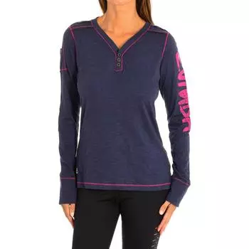 Женская толстовка с длинными рукавами и V-образным вырезом Z1T00324 S синий