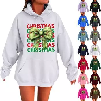 Женская толстовка с длинными рукавами, осенняя, свободного покроя, с заниженными плечами, с капюшоном, из плюша L чёрный