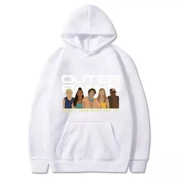 Женская толстовка с длинными рукавами Outer Banks Hoodie Sweatshirt Graphic Anime Print Pullover Hoodies Women Clothing S