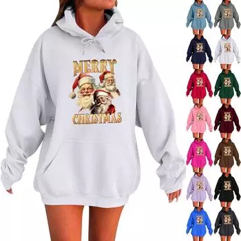 Женская толстовка с длинными рукавами, свободными рукавами и заниженной линией плеч, с капюшоном, из плюша XXXL