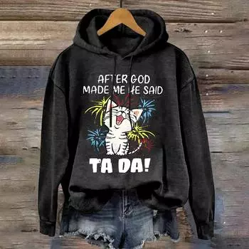 Женская толстовка с капюшоном и буквами с рисунком кошки, модные тенденции, женские толстовки, осенние повседневные дизайнерские пуловеры, топы, свободные женские вещи 2000 года S