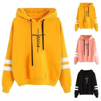 Женская толстовка с капюшоном и длинным рукавом на осень и зиму, повседневная толстовка с капюшоном с принтом M серый