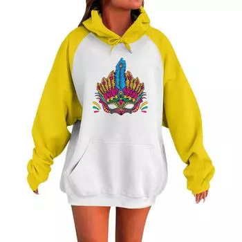 Женская толстовка с капюшоном и длинными рукавами Carnival с очень большими плечами L