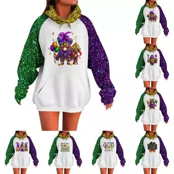 Женская толстовка с капюшоном и длинными рукавами Carnival с очень большими плечами XXXXXL