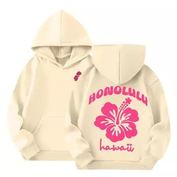 Женская толстовка с капюшоном и градиентным принтом, с длинными рукавами, свободная женская толстовка, толстовка 110 бежевый