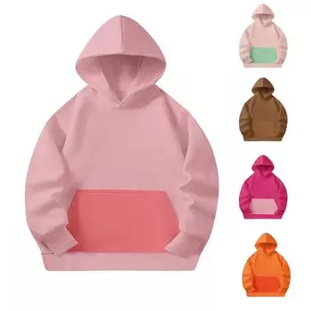 Женская толстовка с капюшоном и градиентным принтом, с длинными рукавами, свободная женская толстовка, толстовка L коричневый