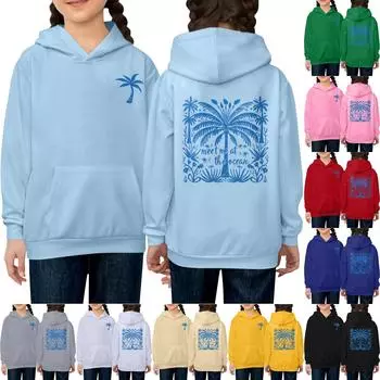 Женская толстовка с капюшоном и градиентным принтом, с длинными рукавами, свободная женская толстовка, свитшот 110 бежевый