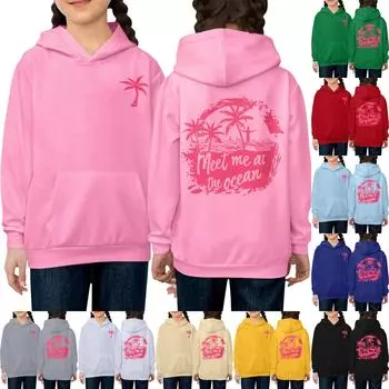 Женская толстовка с капюшоном и градиентным принтом, с длинными рукавами, свободная женская толстовка, свитшот 160 синий