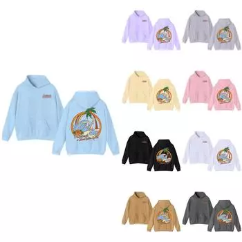 Женская толстовка с капюшоном и градиентным принтом, с длинными рукавами, свободная женская толстовка, толстовка 110 бежевый