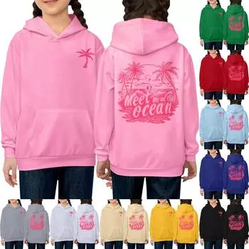 Женская толстовка с капюшоном и градиентным принтом, с длинными рукавами, свободная женская толстовка, свитшот 110 бежевый