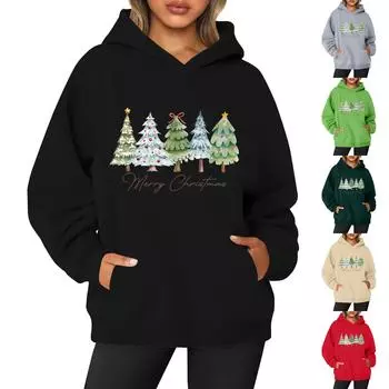 Женская толстовка с капюшоном и круглым вырезом, длинными рукавами и цветочным принтом XXL бежевый