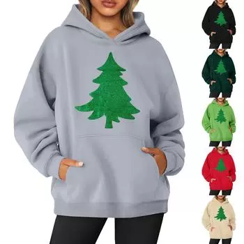 Женская толстовка с капюшоном и круглым вырезом, длинными рукавами и цветочным принтом L