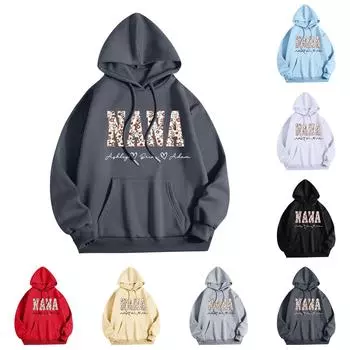 Женская толстовка с капюшоном и круглым вырезом, длинными рукавами и цветочным принтом M чёрный