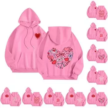 Женская толстовка с капюшоном и круглым вырезом, длинными рукавами и цветочным принтом M бежевый