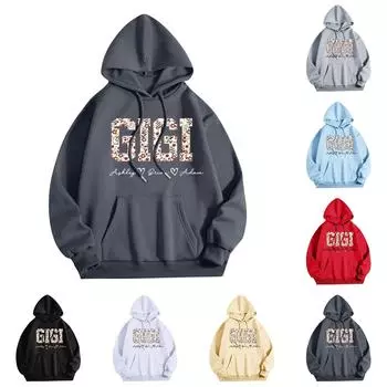 Женская толстовка с капюшоном и круглым вырезом, длинными рукавами и цветочным принтом L бежевый